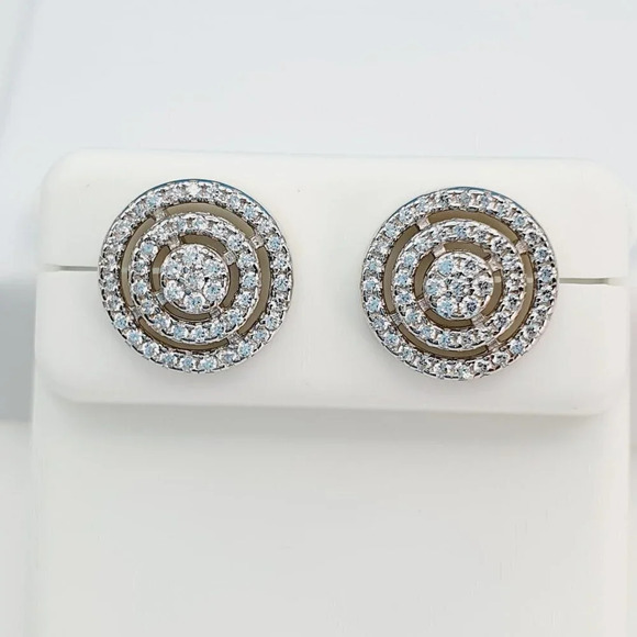 925 Sterling Silver Cubic Zirconia Earrings, U19254839 - Picture 5 of 11